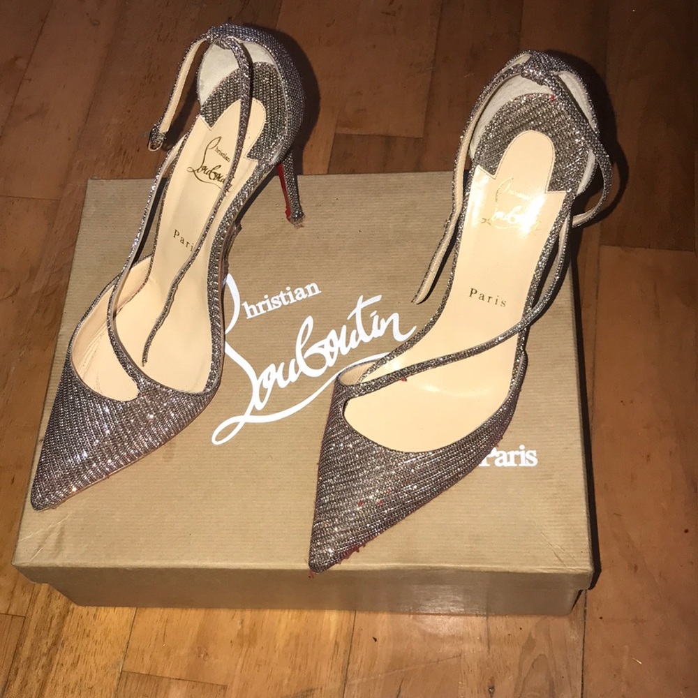 Christian Louboutin Fliketta Glitter Red Sole Pump